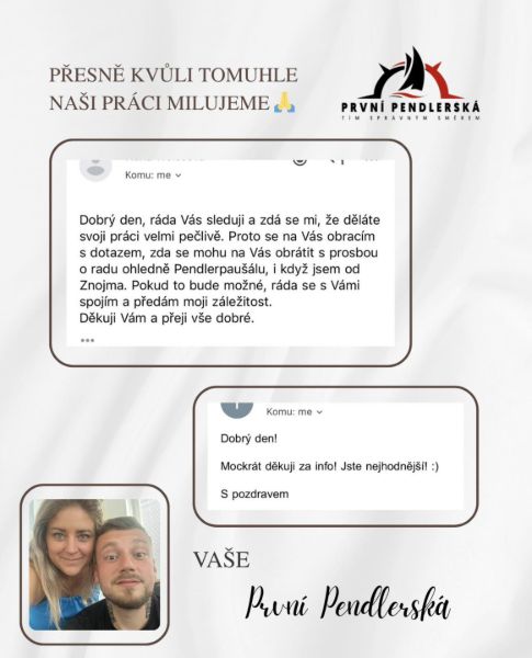 ❤️Vyřešení na dálku u nás není žádný problém, máme spoustu klientů z daleka a jsme na to zvyklí a přizpůsobení😊