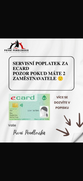 ECARD servisní poplatek při 2 zaměstnavatelích